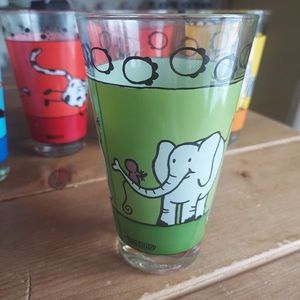 Konitz Germany Eleph Tumbler Glass Animal Stories